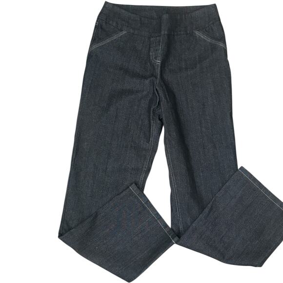 Westbound Women's Pull On Dark Wash Denim Trouser Jeans Size 10 - Picture 1 of 9
